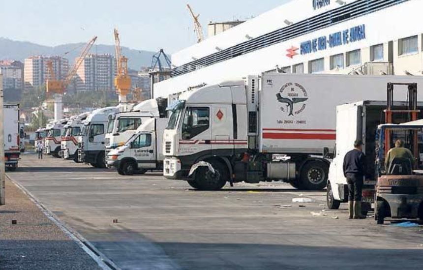 Camiones en el Puerto de Vigo