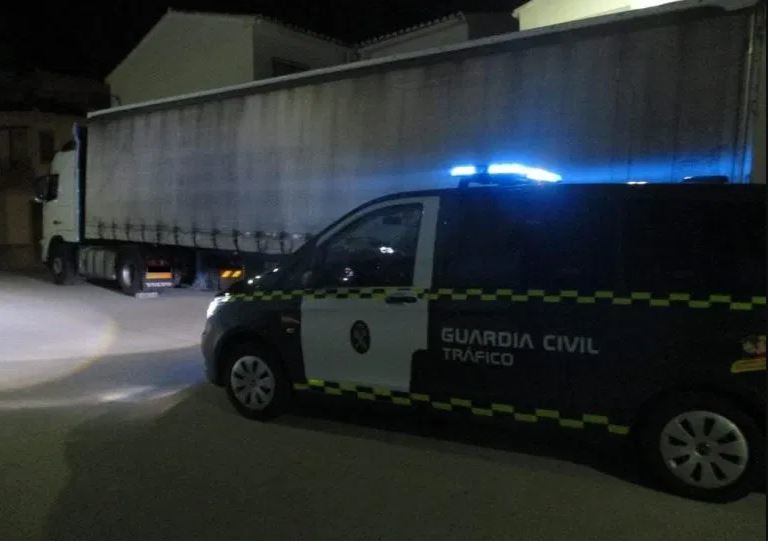 Imagen del camión robado