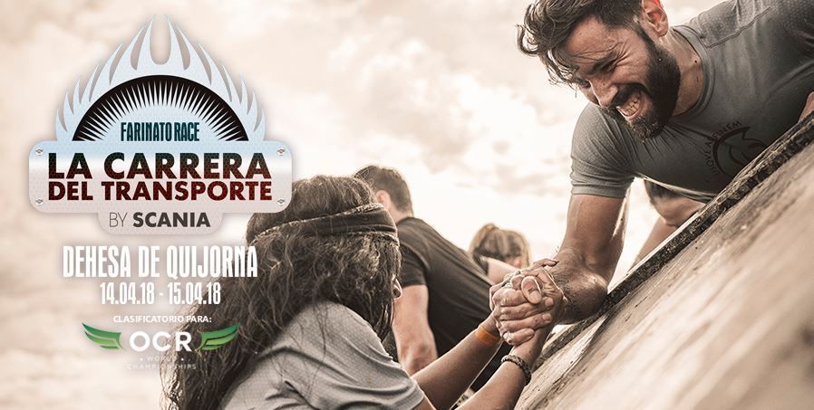 Cartel de la carrera del transporte,