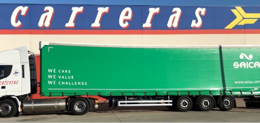 Imagen de un camión del Grupo Carreras