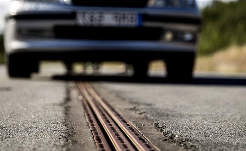 Imagen de la carretera electrificada inaugurada en Suecia