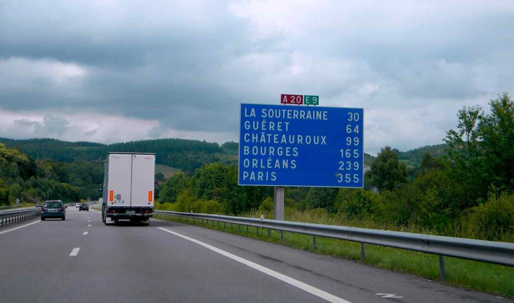 Imagen de una autopista francesa