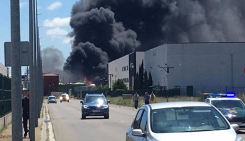 Imagen de la explosión de Calahorra