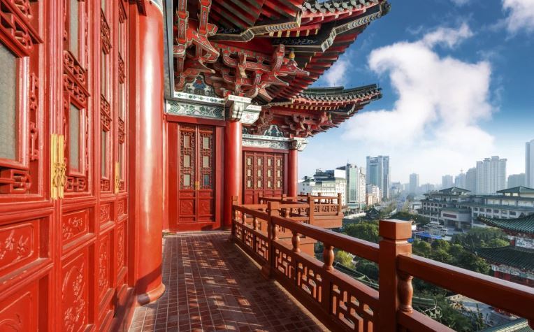 Imagen de una ciudad china