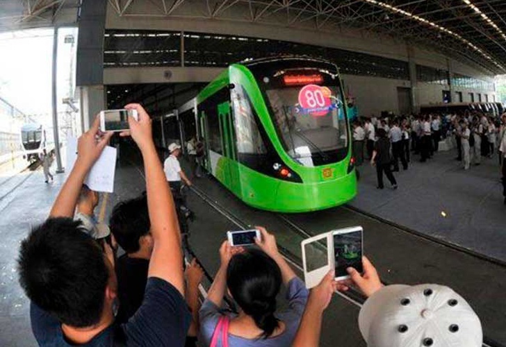 Tranvía sin conductor en China