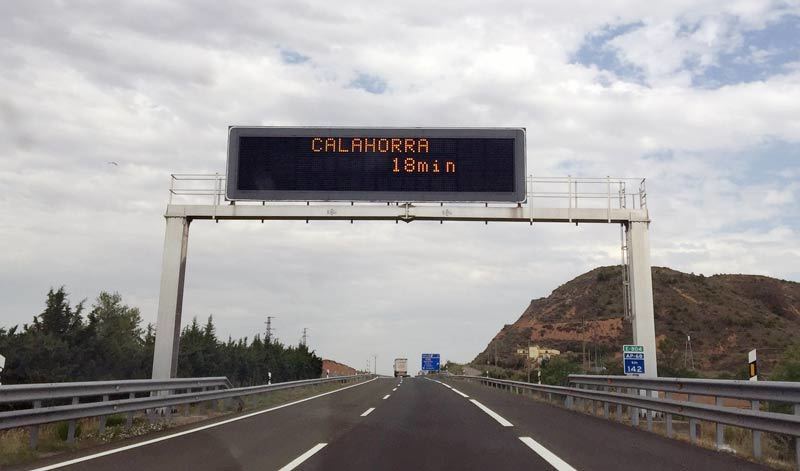 Los heridos en accidente en la N-232 caen un 56% al enviar los camiones a la AP-68