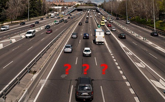 circular carril central autopistas, multas,