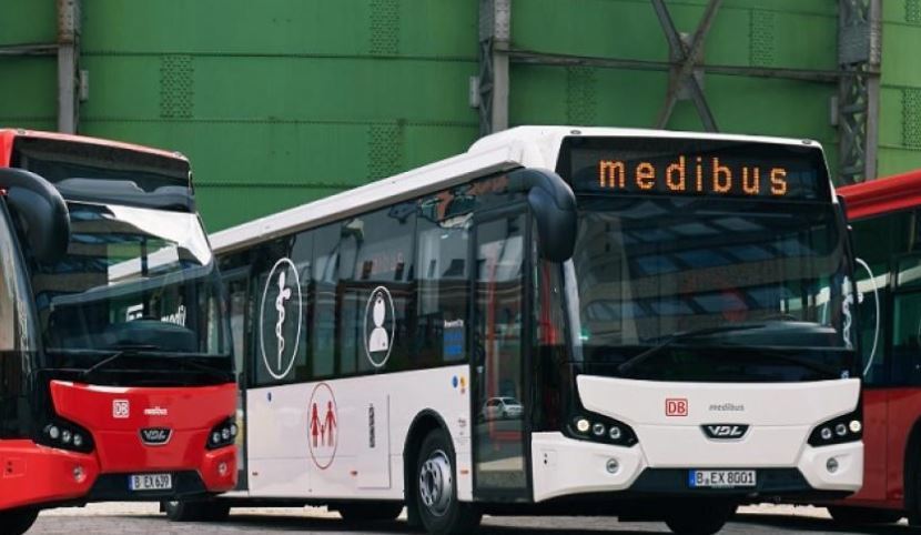 Imagen de los autobuses carrozados por VDL