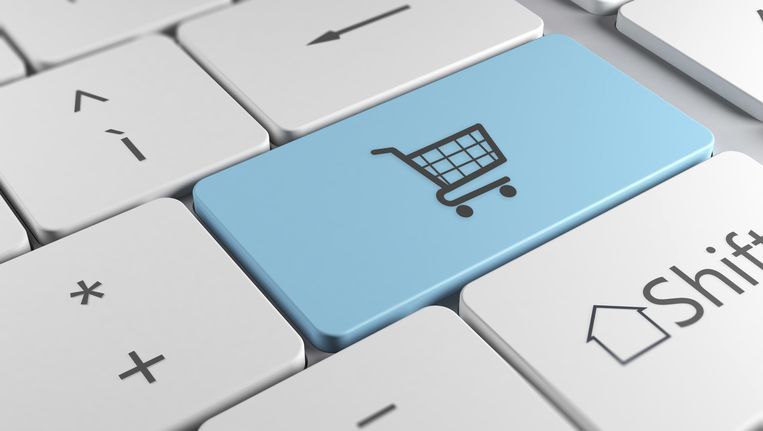 Tecla de ordenador simbolizando la compra online