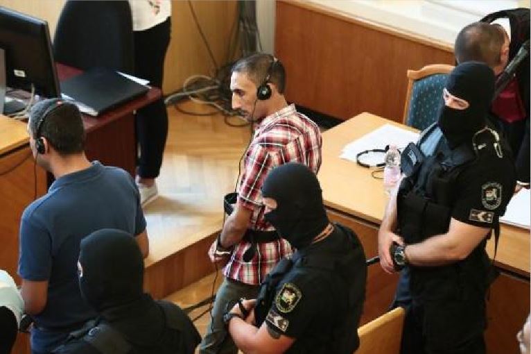 Imagen de los acusados durante el juicio