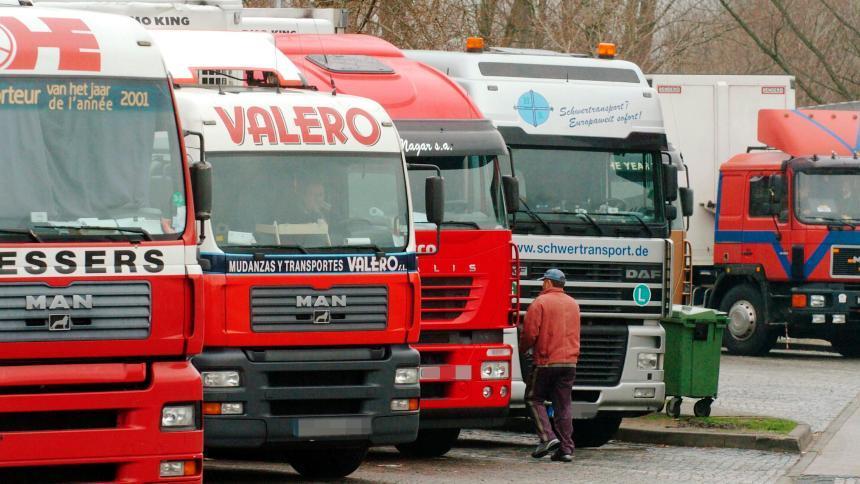 Imagen de un área de servicio en Alemania
