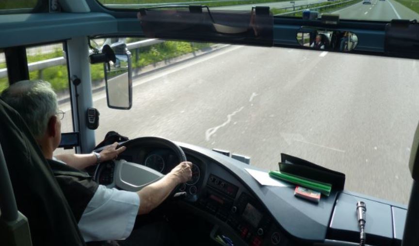 Un conductor de autobús