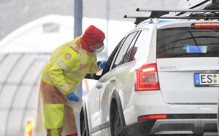 Imagen de un control en la frontera austriaca