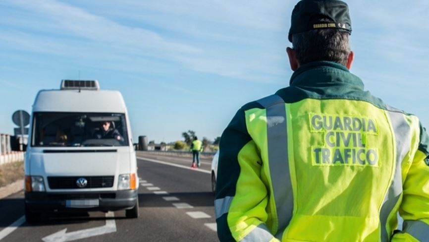 Imagen de un control de la DGT