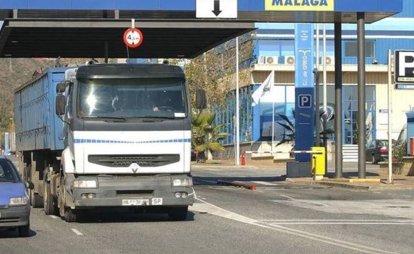 Un camión en Málaga