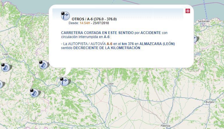 Lugar del accidente