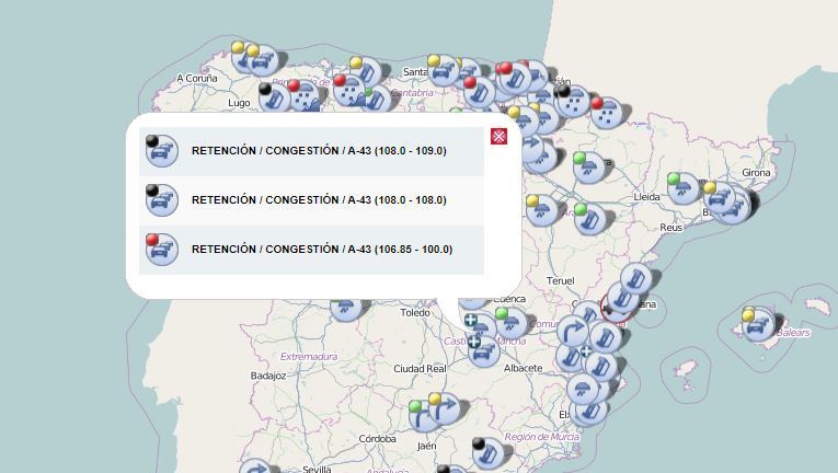 Indicación del corte en Villarrobledo