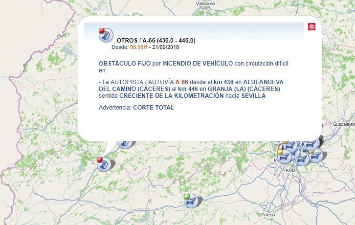 Indicación del lugar del siniestro