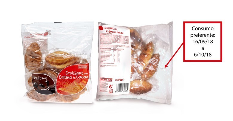 Imagen de los cruasanes de Mercadona