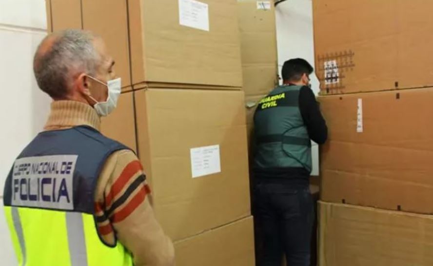 Imagen del contrabando de tabaco en Valencia