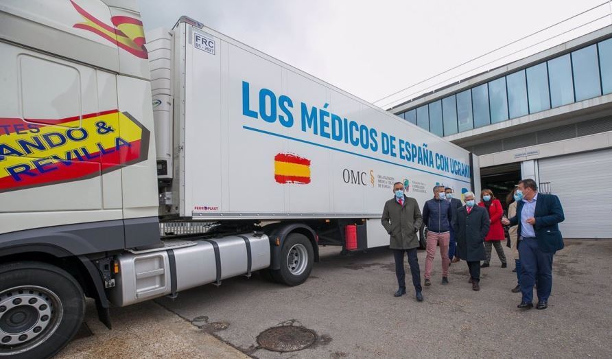 Cantabria dona un tráiler con material sanitario para emergencias y hospitales de Ucrania
