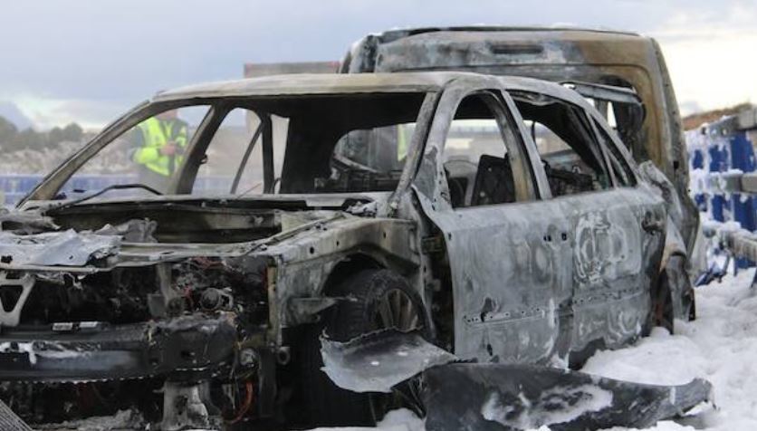 Imagen del accidente.