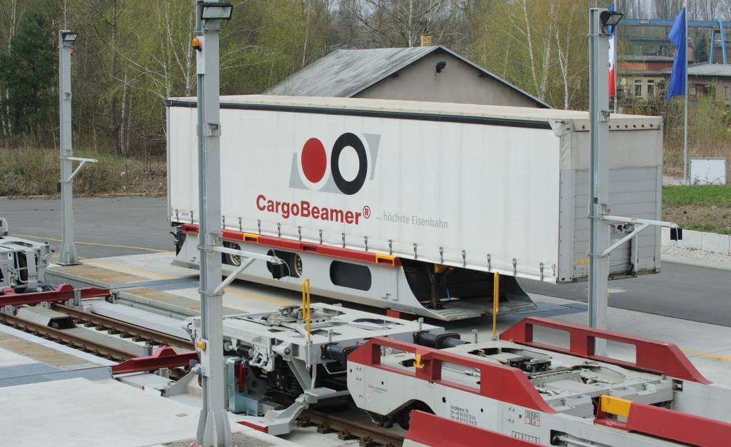 Imagen de CargoBeamer comienza con la línea ferroviaria Perpignan–Rostock