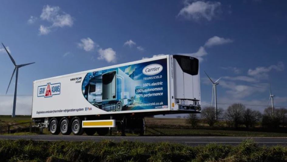 Carrier Transicold y Gray & Adams utilizan el sistema Vector eCool autónomo totalmente eléctrico