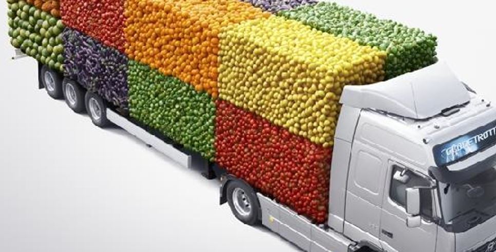 Imagen de frutas y hortalizas y el paro del transporte