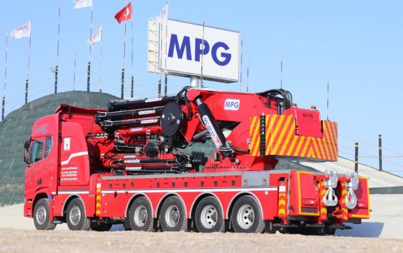 Chasis Scania para grúas MPG para JK Kran