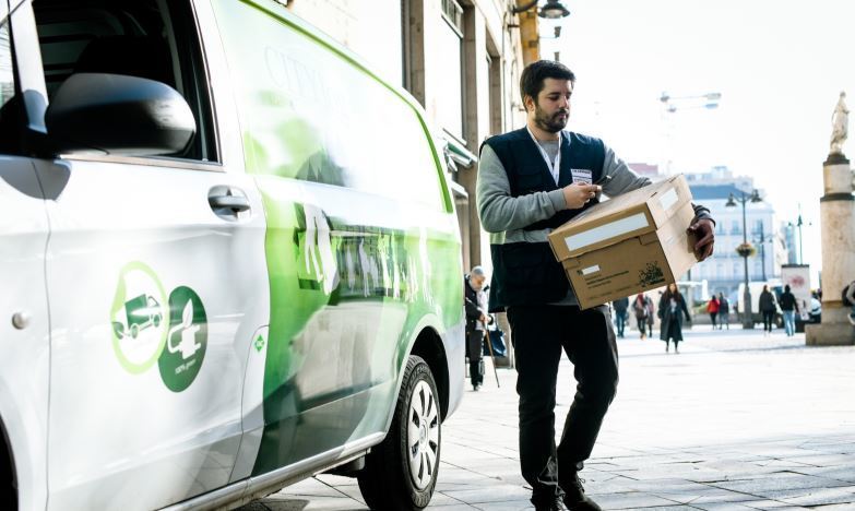 Un repartidor de Citylogin