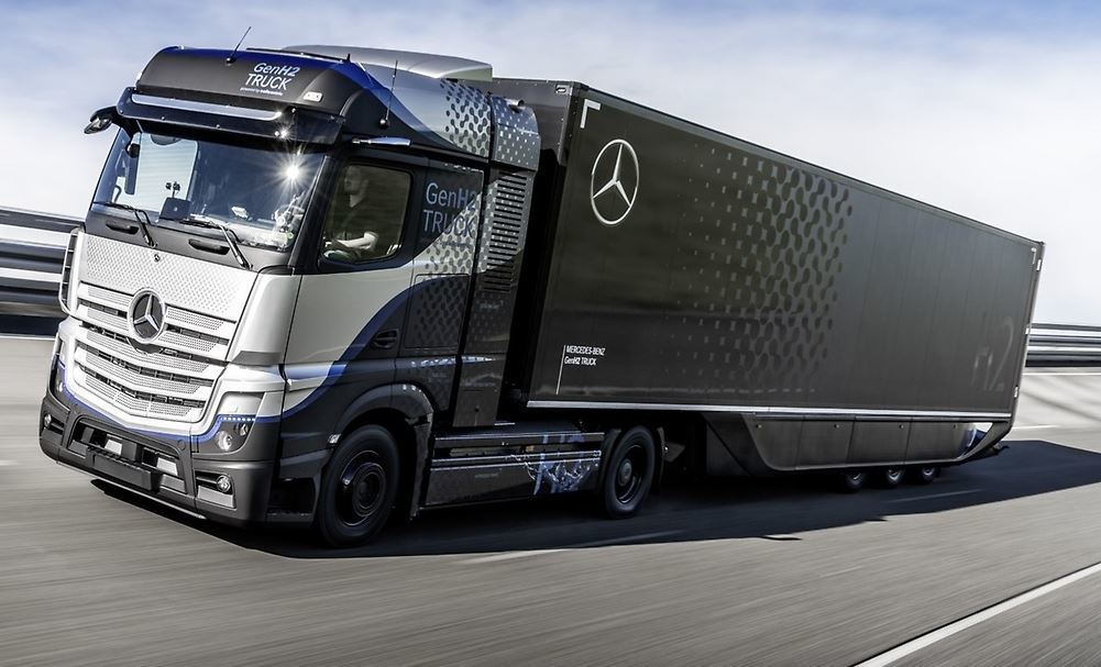 El Mercedes-Benz GenH2 en la pista de pruebas