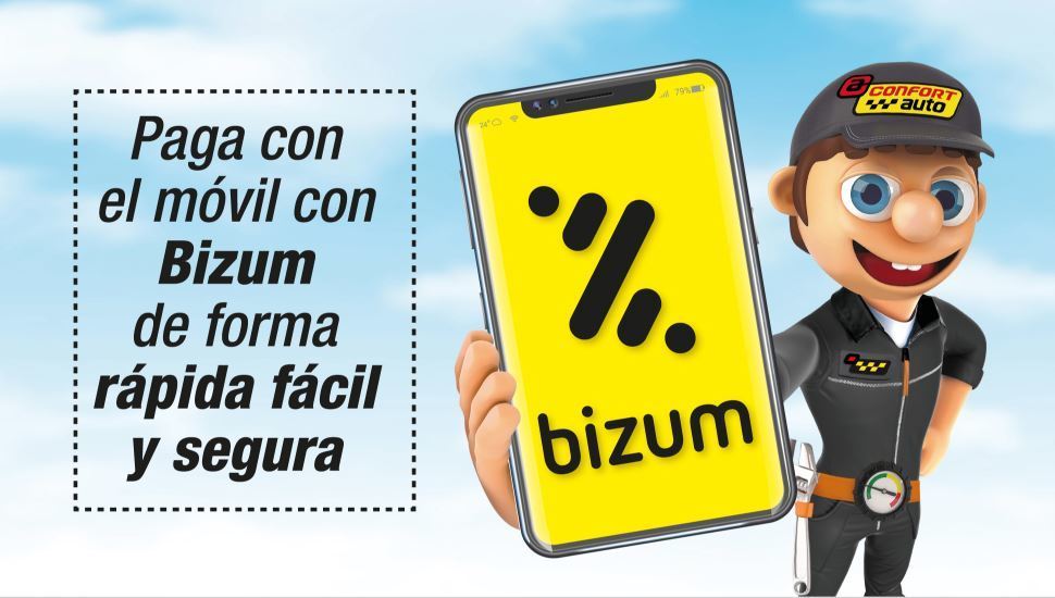 Confortauto incorpora el pago con Bizum