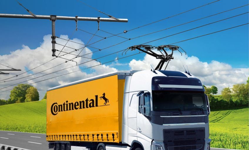 Continental y Siemens Mobility se asocian para instalar pantógrafos para camiones eléctricos