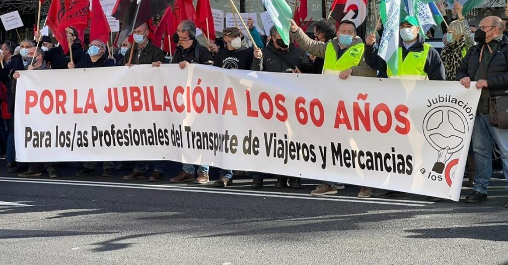 Imagen de Convocatoria de manifestación ante el Congreso por la jubilación de los conductores profesionales a los 60 años