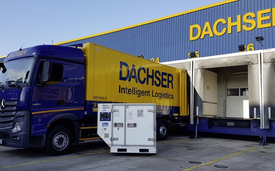 Imagen de un centro logístico de Dachser