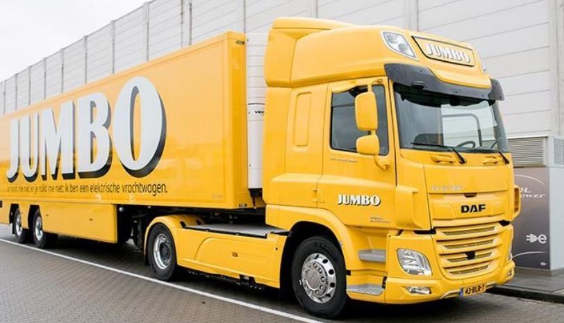 Camión eléctrico DAF para Jumbo