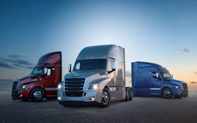 Imagen de los camiones Daimler Freightliner