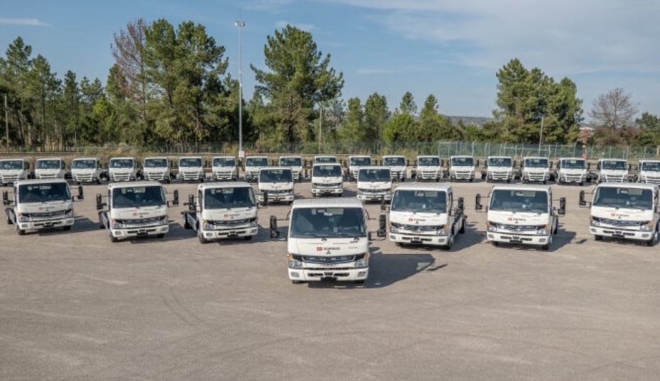 Imagen de los camiones Fuso eCanter