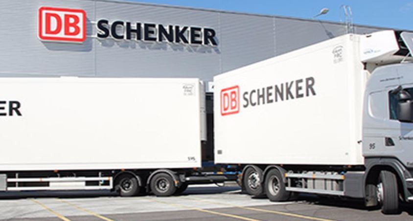 Imagen de un megatrailer de DB Schenker