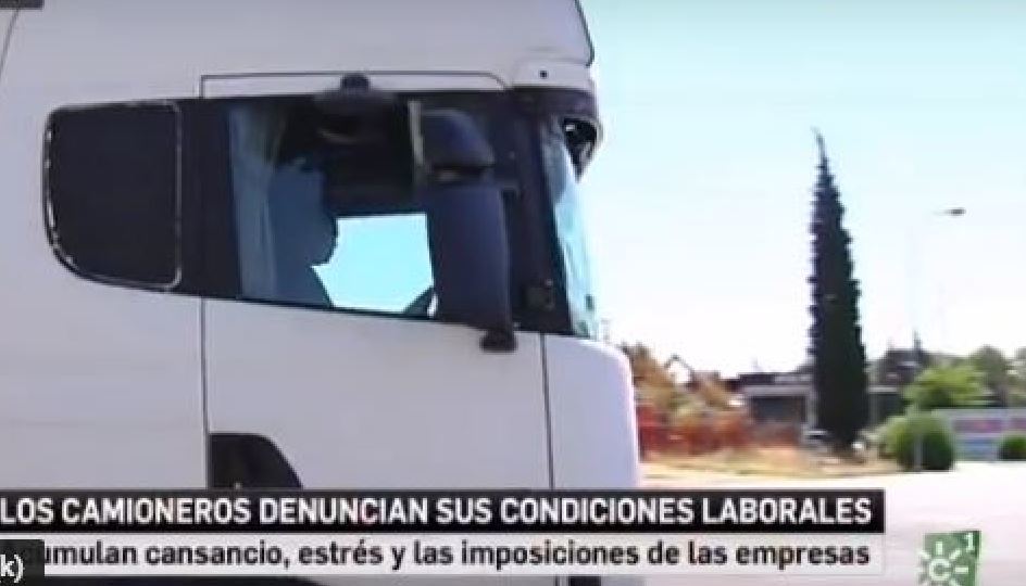 El camionero que habla de las condiciones laborales en Canal Sur