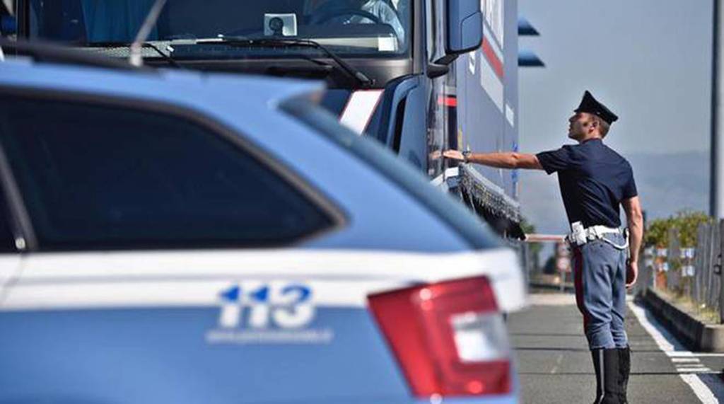 Imagen de la Policía de Tránsito italiana