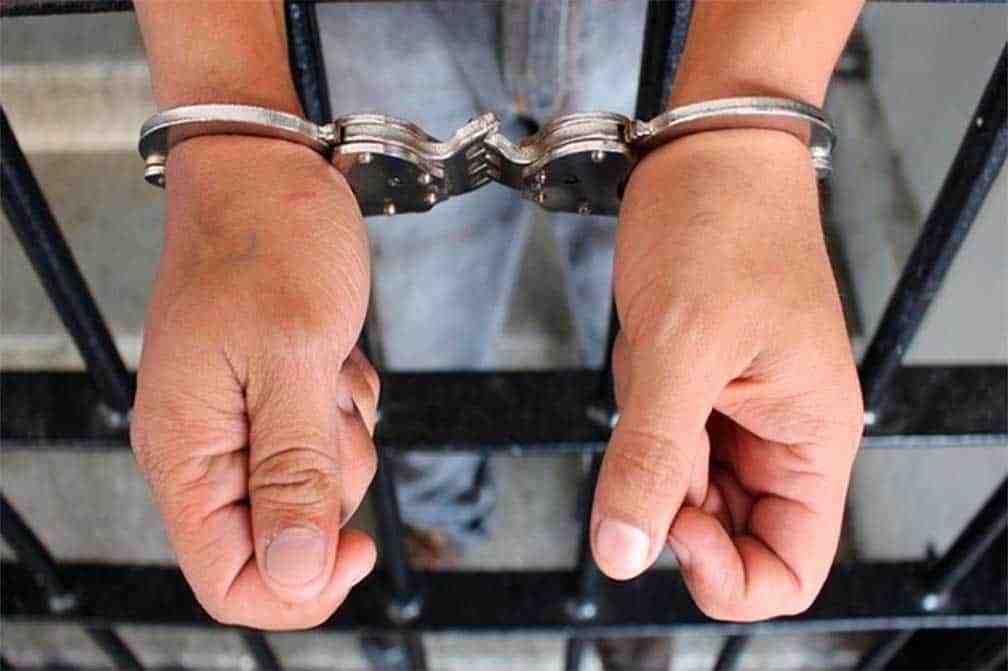 Imagen de un detenido