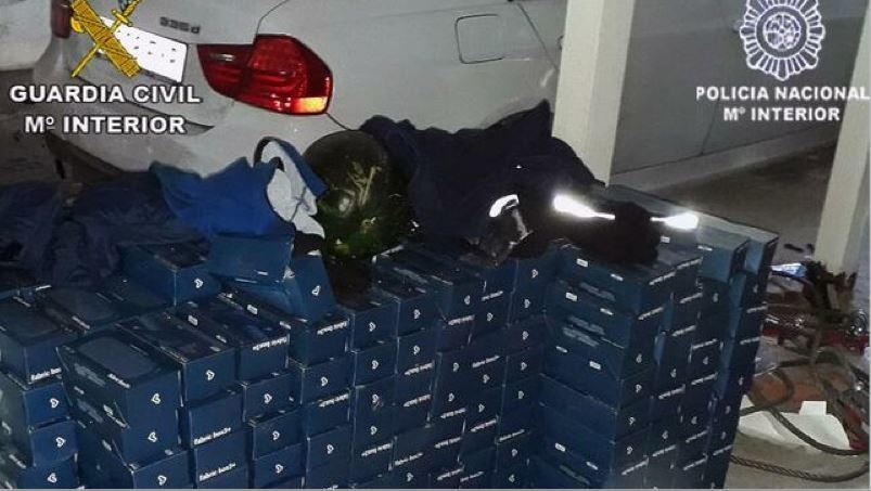 Parte de la mercancía robada
