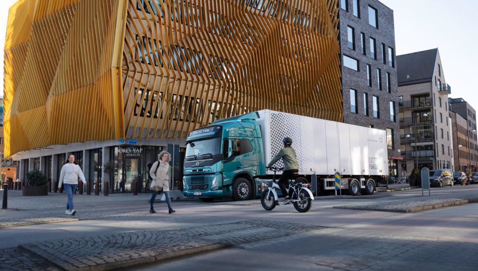 Imagen de uno de los Volvo FM para DFDS