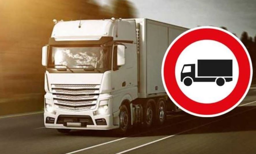 Imagen de restricciones a la circulación de camiones