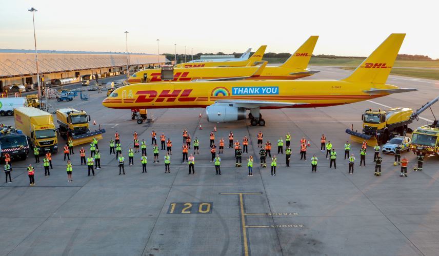 Imagen del Boeing 757 de DHL Express