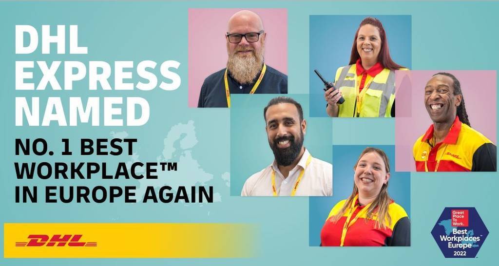 Imagen de DHL Expres como mejor lugar para trabajar en Europa en 2022