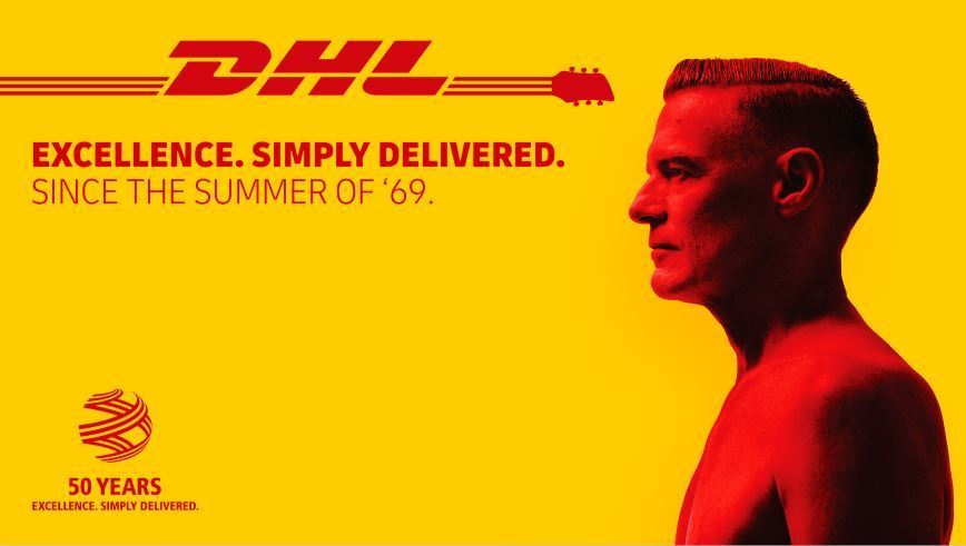 DHL socio logístico oficial de la gira mundial de Bryan Adams