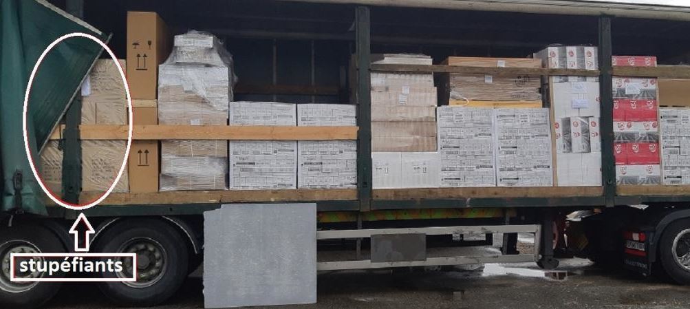 Imagen del lugar donde se localizó la droga